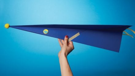 How to make a giant paper airplane
