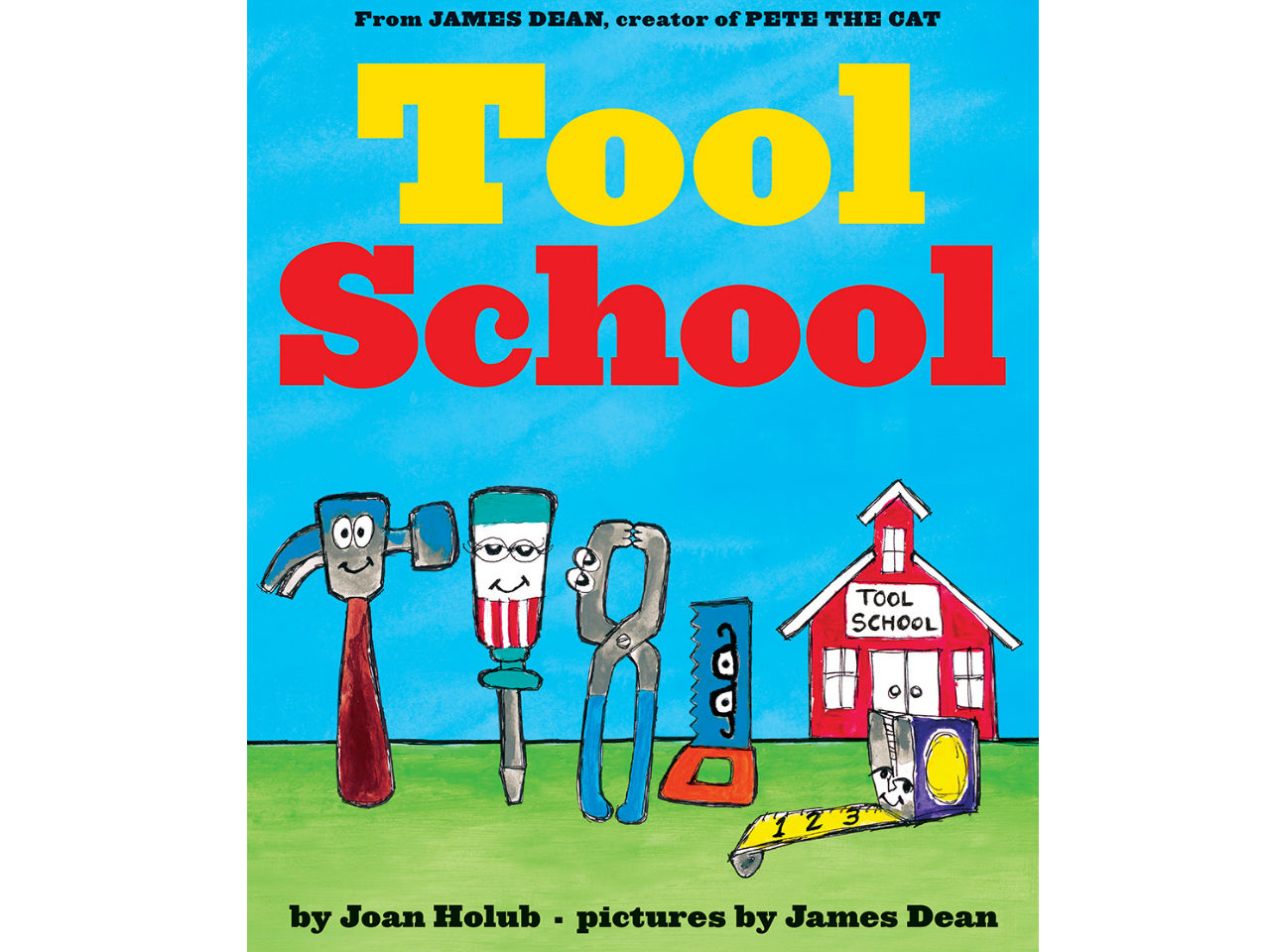 book cover about animated tools going to school