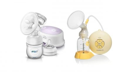 Best single electric breast pumps: Philips Avent Comfort Single Electric Breast Pump, and Medela Swing Single Electric Breast Pump