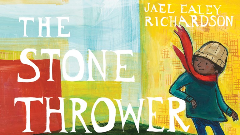 Cover art for the book, The Stone Thrower