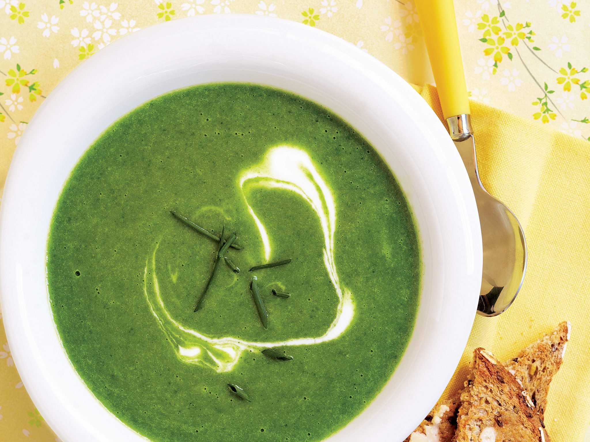 Leek, Potato and Spinach Soup