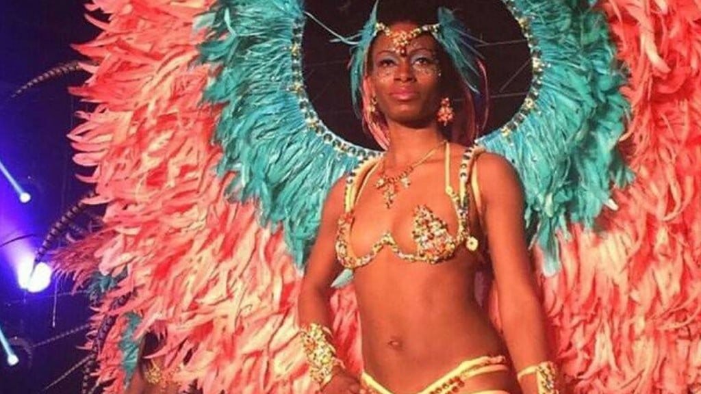 Bee Quammie dressed up for Caribana