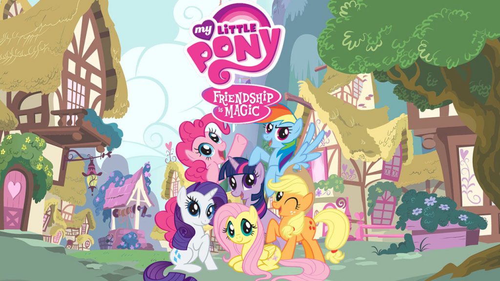 Promo image for the show My Little Pony Friendship is Magic.