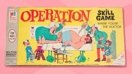 vintage box of Operation game