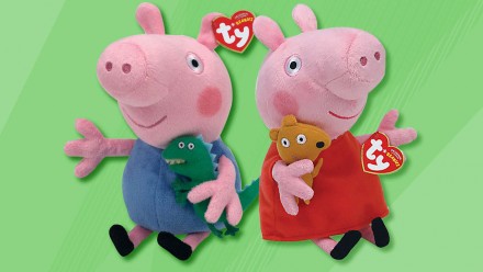 beanie baby of peppa pig toys
