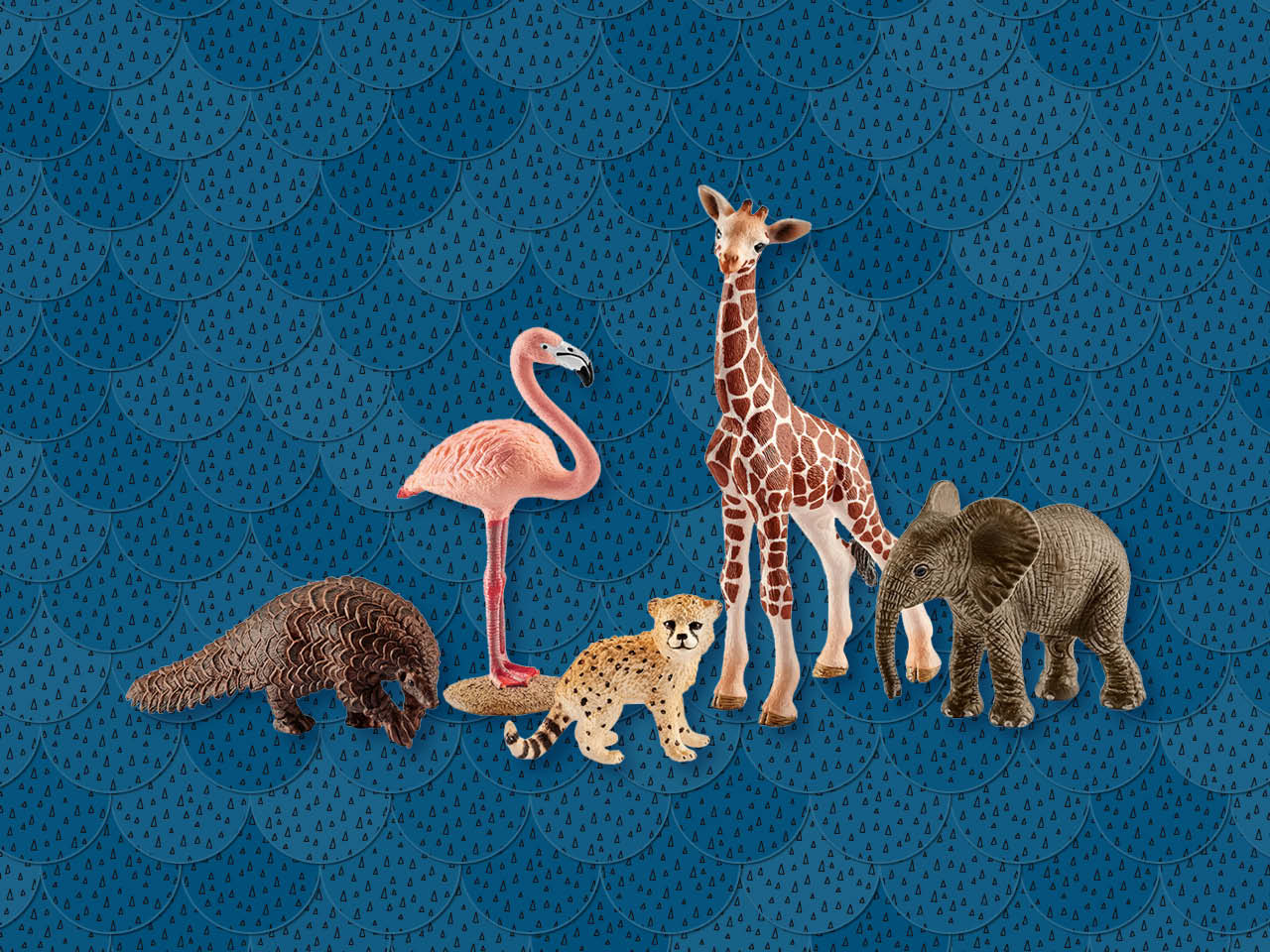 Plastic safari animal toys for kids
