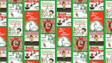 Collage of christmas book covers