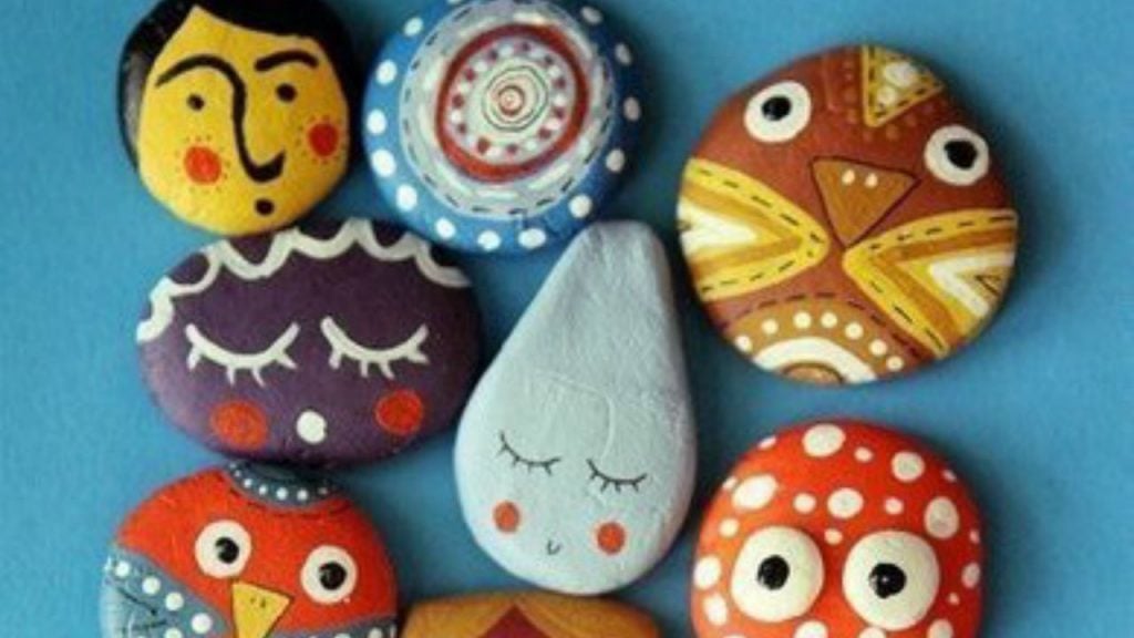 The Whimsical Story Stones as seen on Pinterest. 