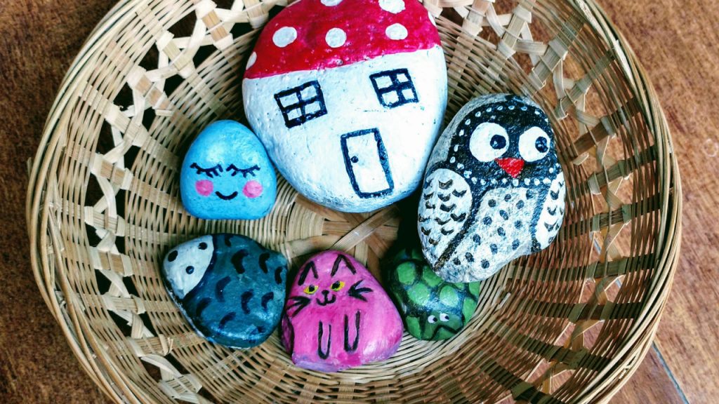 Our Whimsical Painted Story Stones. 
