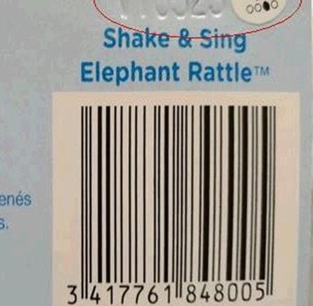 bar code for toy