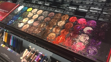 ruined makeup display