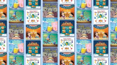 Collage of Hanukkah book covers