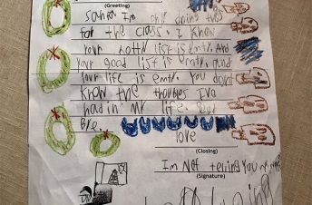 Child's mean letter to Santa