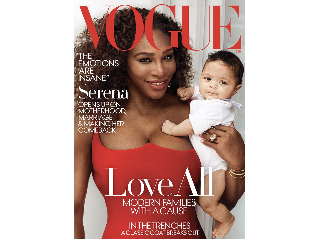 Serena Williams and her baby, Alexis Jr.