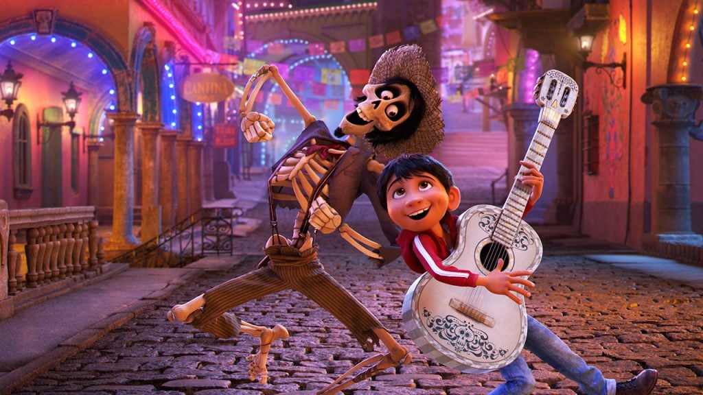 A still from the kids' animated movie Coco