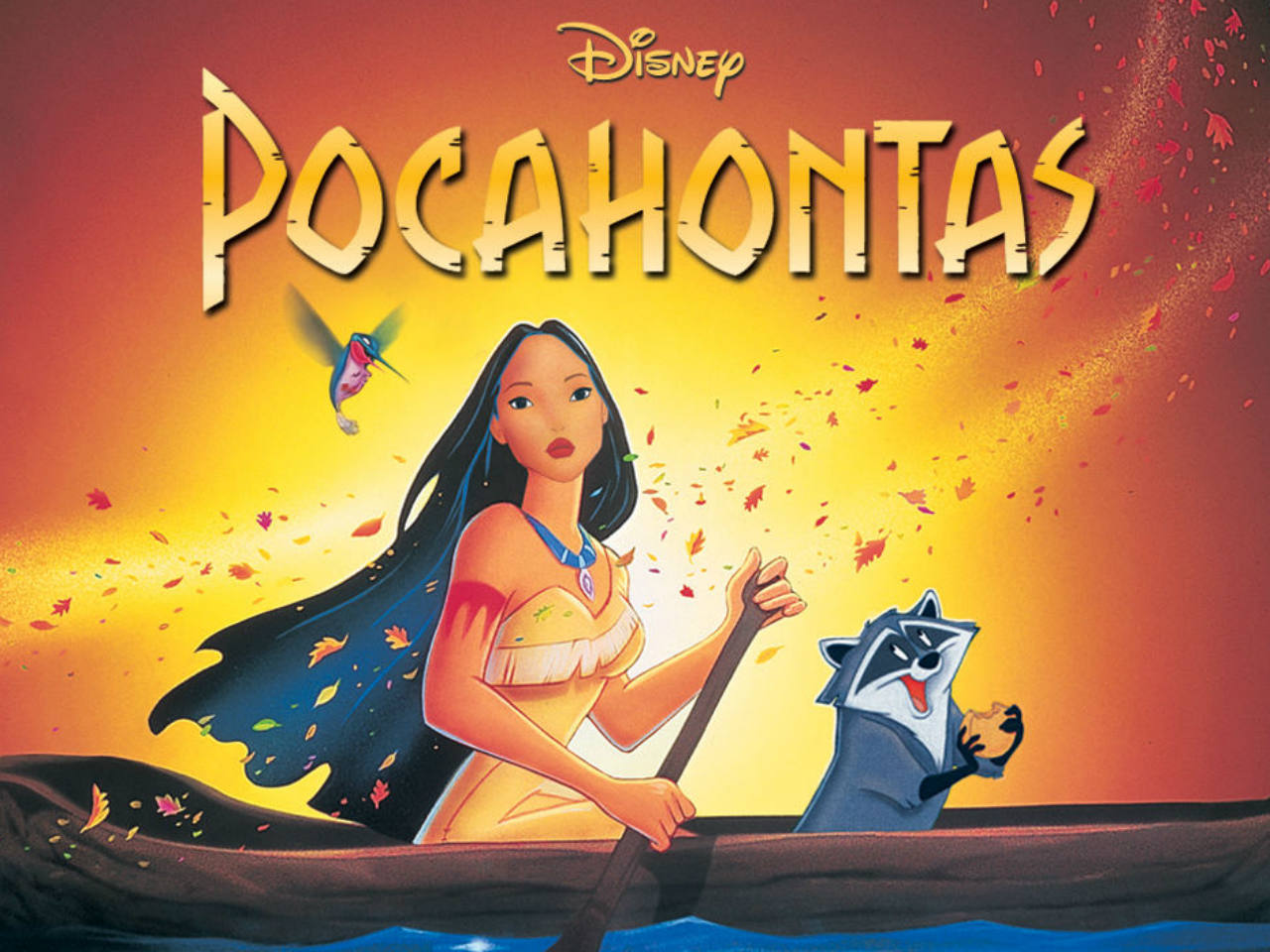 A movie poster of the kids' movie Pocahontas
