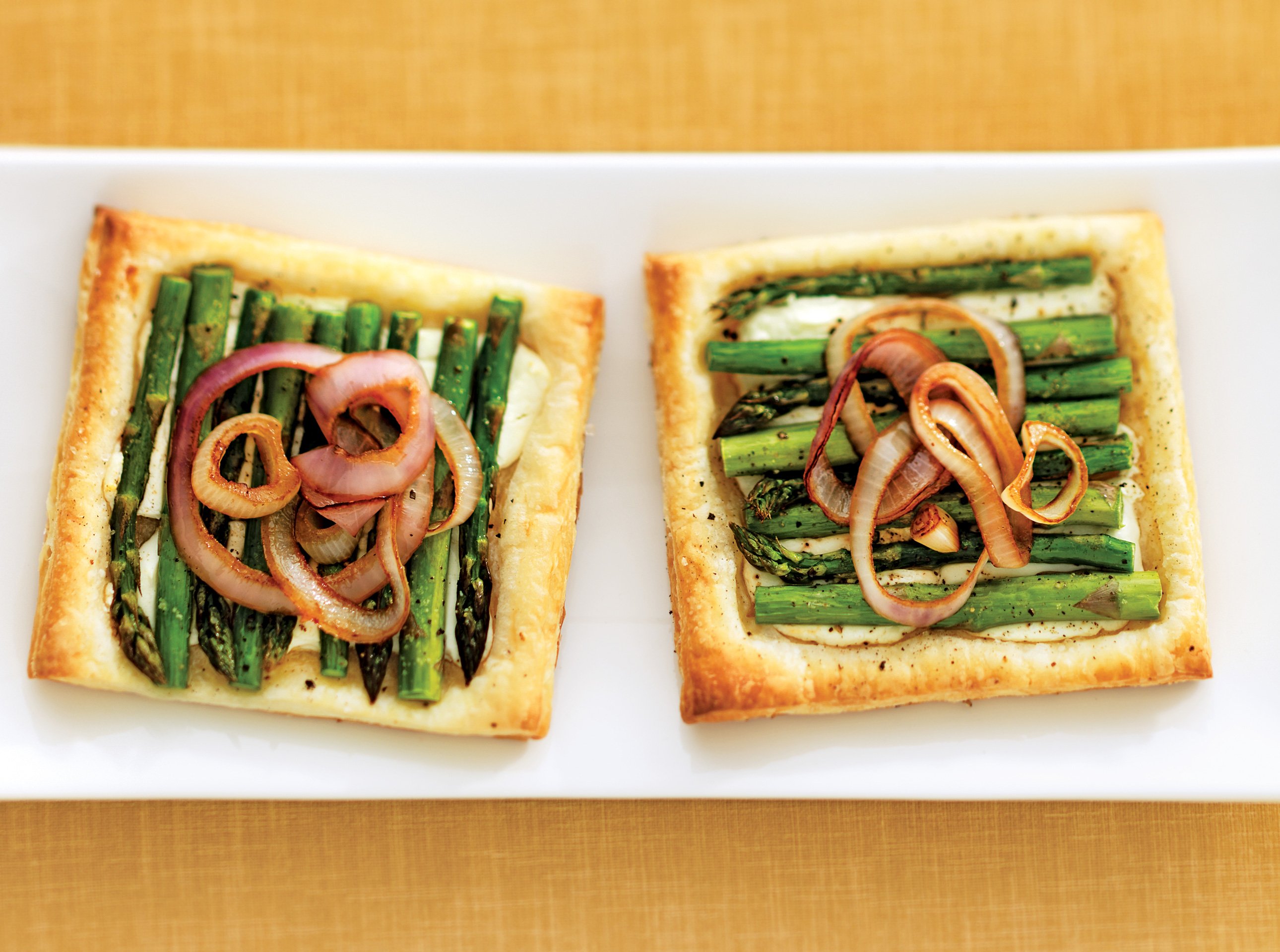 Easy Asparagus and Goat Cheese Tarts