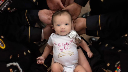 The reason behind this newborn's military photoshoot will break your heart