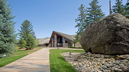 Photo of a path leading to the McMichael Canadian Art Collection