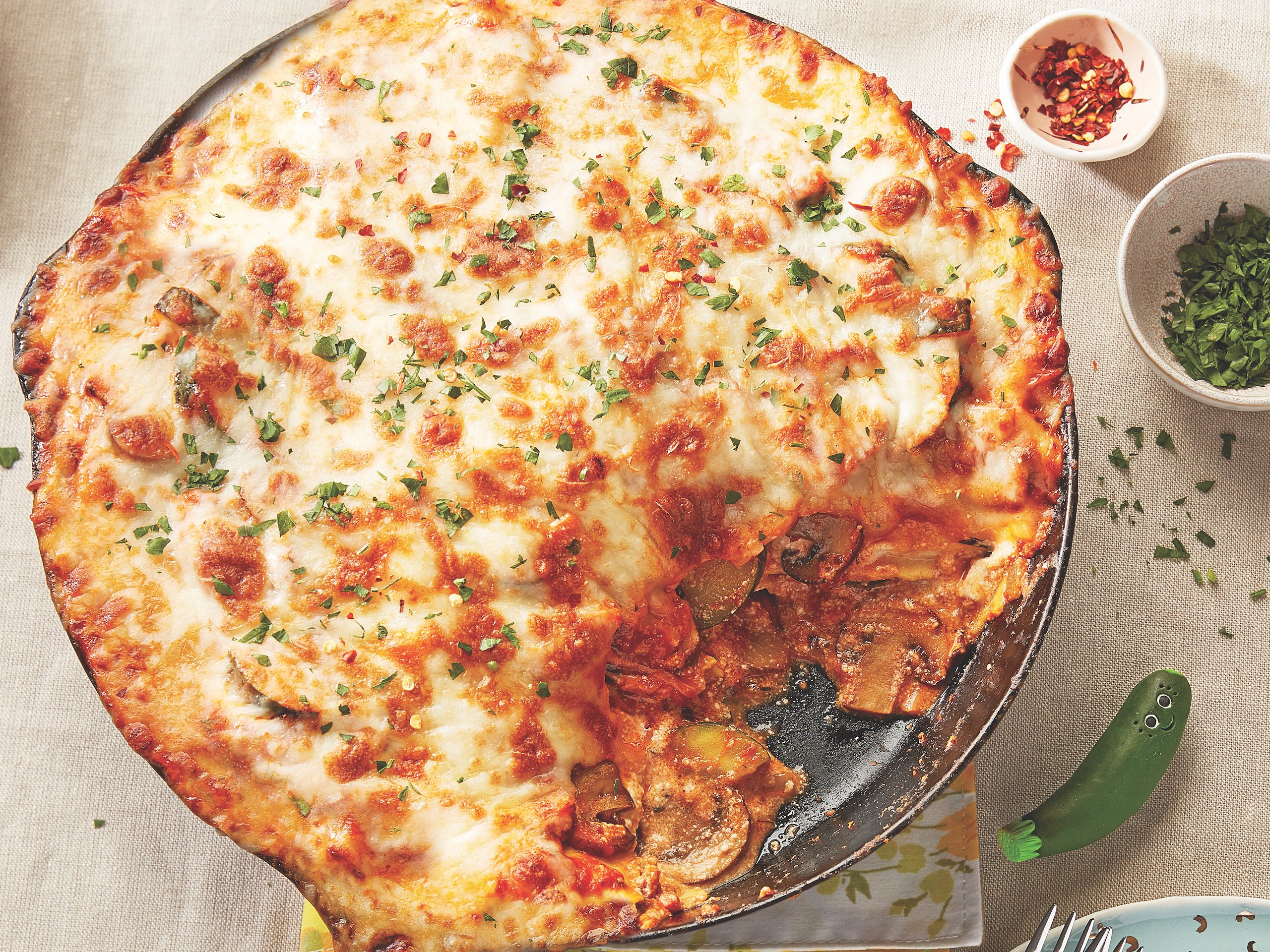 One-Pan Vegetarian Lasagna