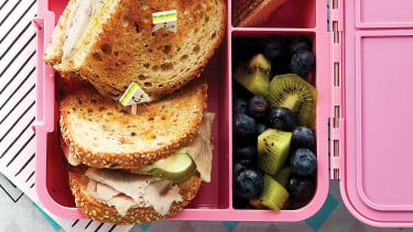 lunchbox with sandwich