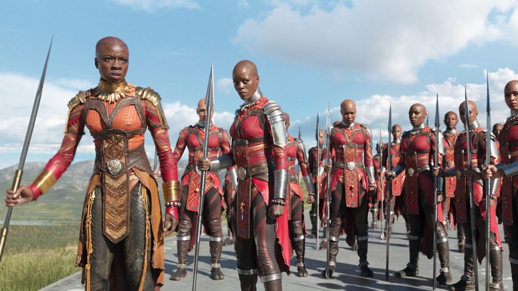 A still from the movie Black Panther