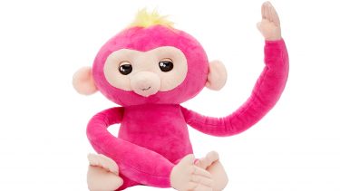 WowWee Fingerlings Hugs: A plush pink toy monkey that makes sounds