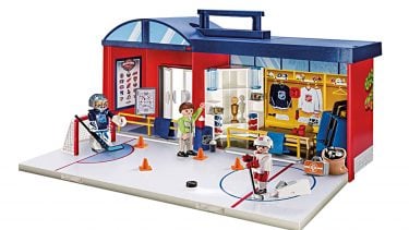 Playmobil NHL Take Along Arena: An NHL-themed playset including an ice rink and locker room