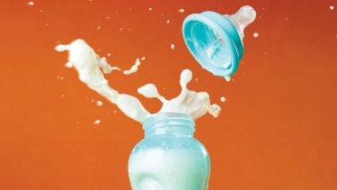 Fed is best image with bottle exploding with milk or formula