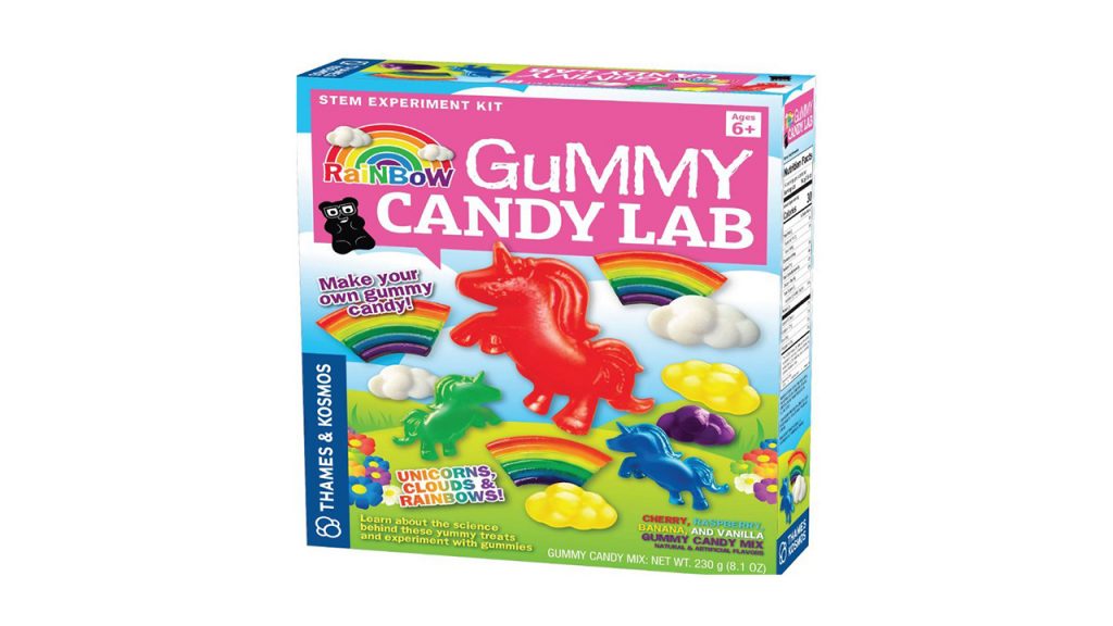 make your own gummy candy kit with unicorn