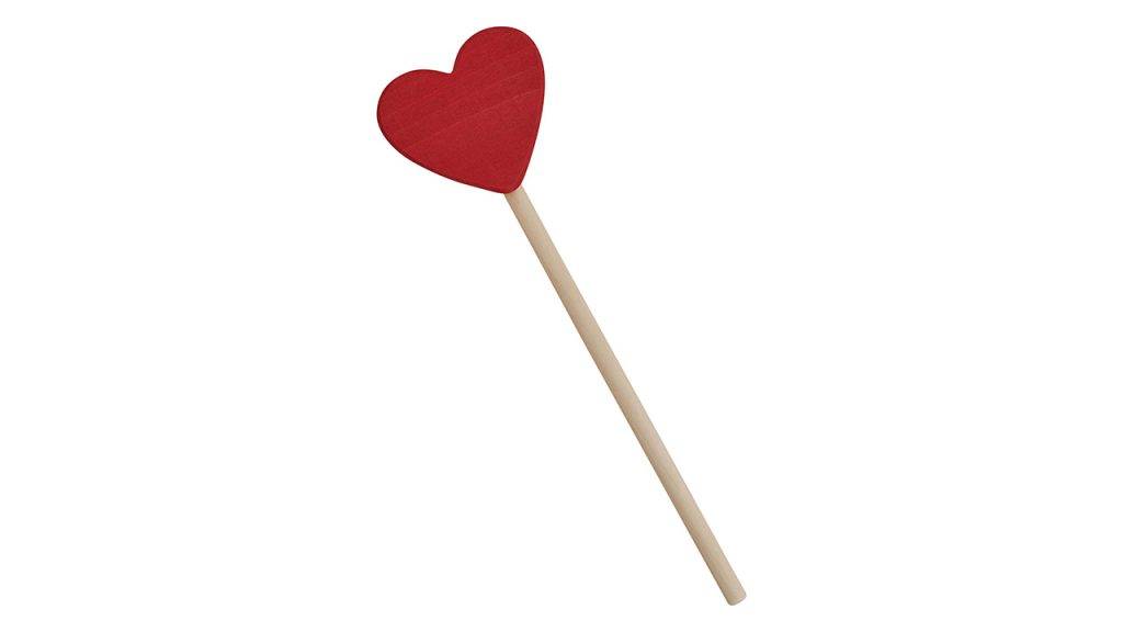 wooden heart wand