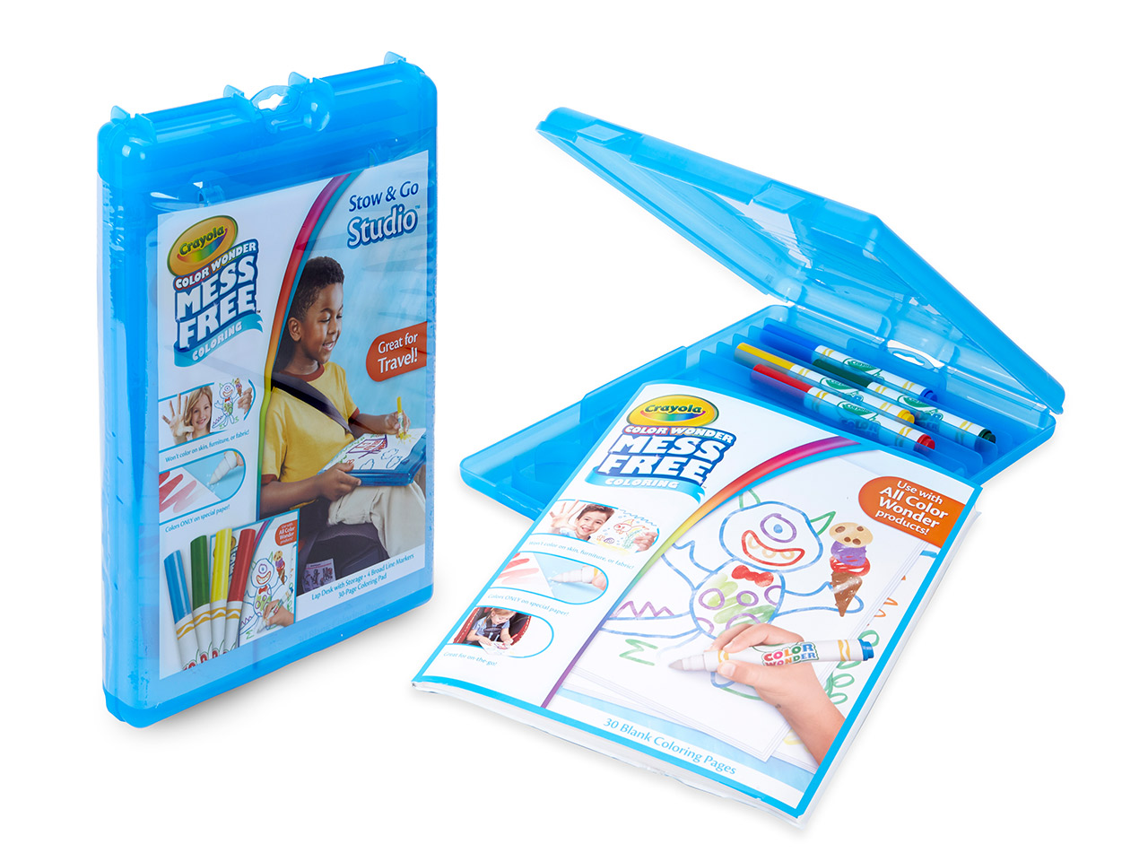 Blue Crayola colour wonder kit