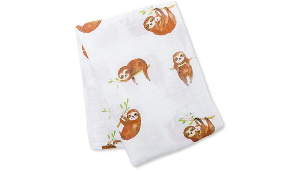 sloth swaddle blanket