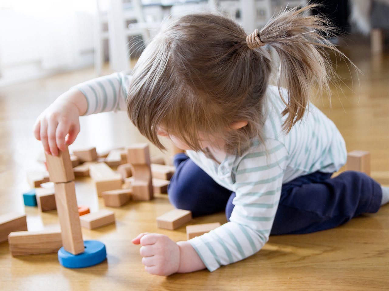 1 Set Kids Wooden Blocks Balancing  Educational Learning Game Gifts 