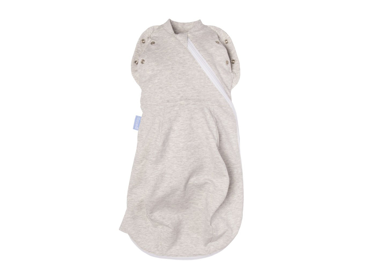 Gro Snug 2 in 1 Swaddle Newborn Grobag Baby Sleeping Bag - Cosy Grosnug Grey Marl