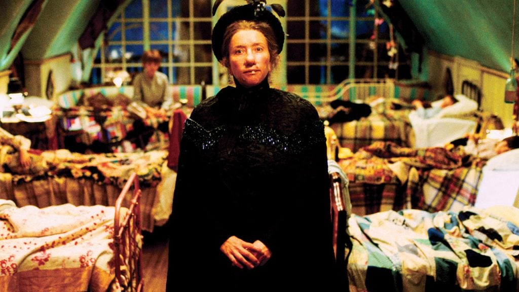 Promo image for Nanny Mcphee showing a nanny in a kids bedroom