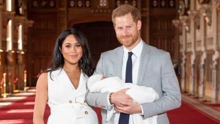 Meghan Markle and Prince Harry first photos with royal baby