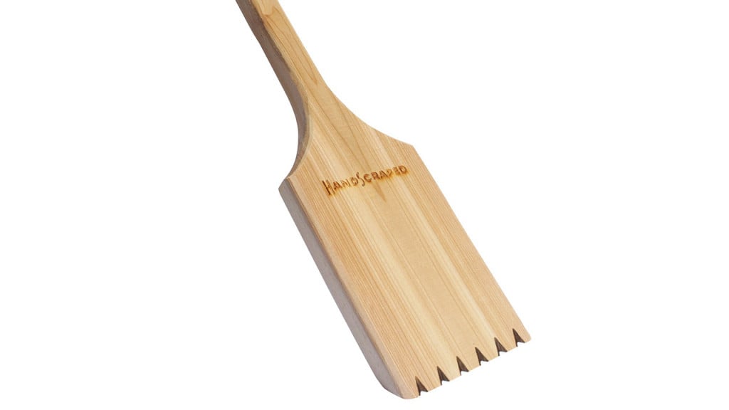 wooden scraping tool