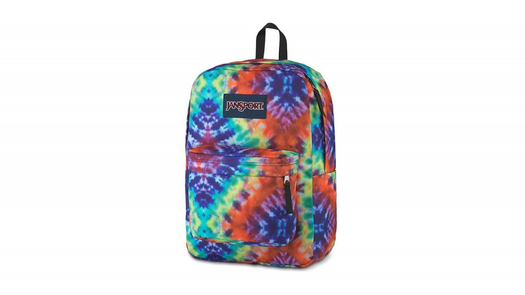 JanSport Superbreak Backpack, Red Multi Hippie