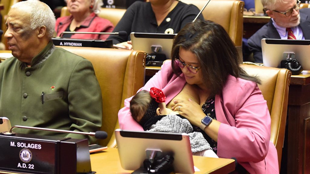 politician breastfeeding