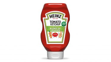 image of a bottle of heinz ketchup with veggies