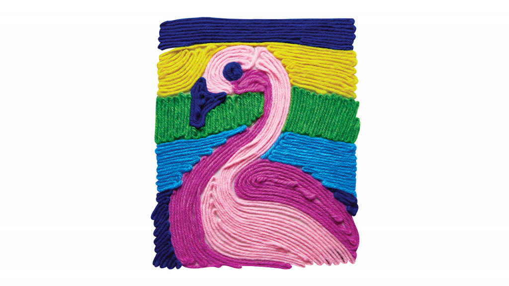 flamingo yarn art gifts for kids