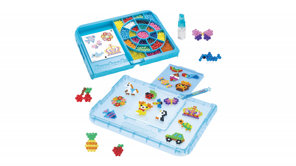 Aquabeads toy with colourful beads