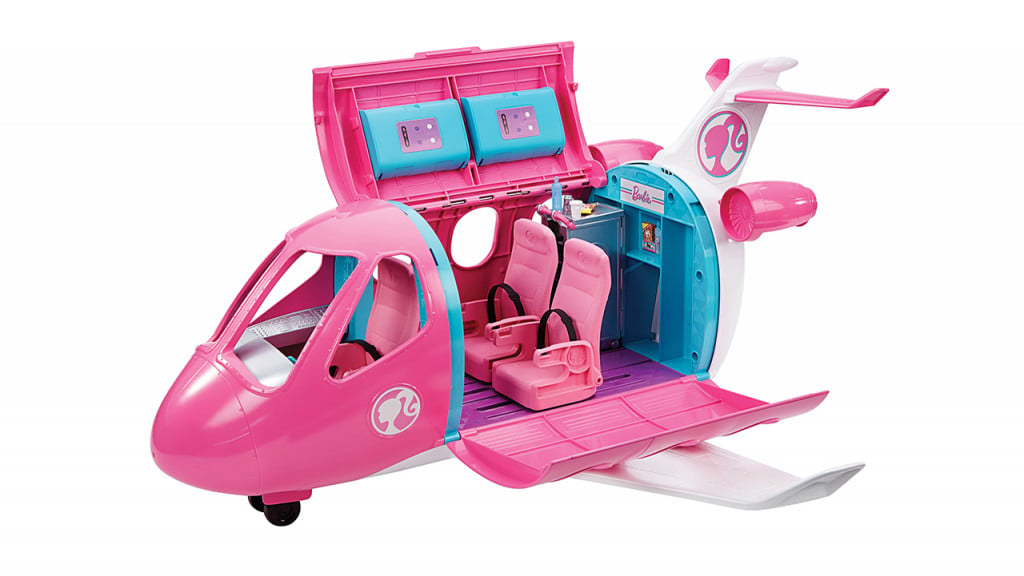 Pink Barbie dream plane set