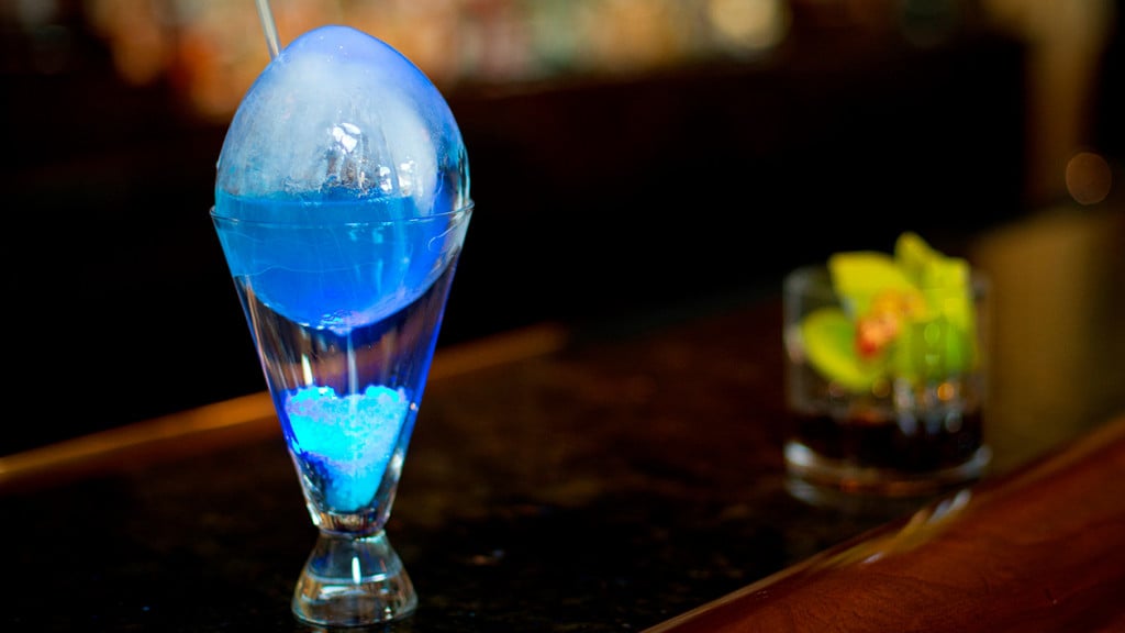 Disney for adult: The signature Peacock Egg at the Peacock Alley bar