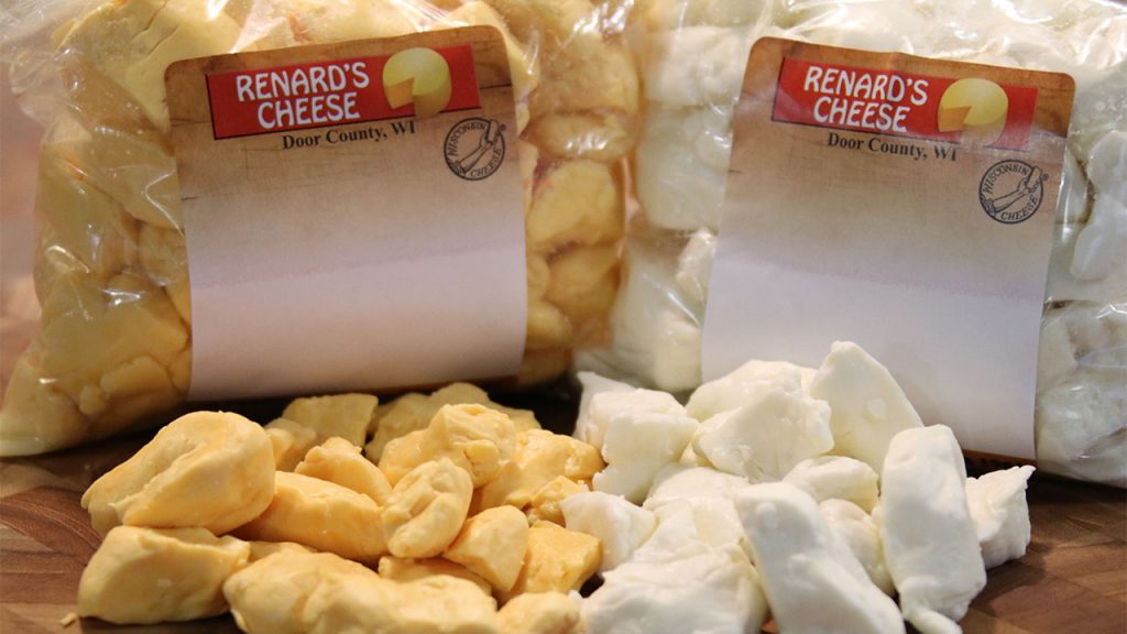 Close up photo of cheese curds things to do in door county