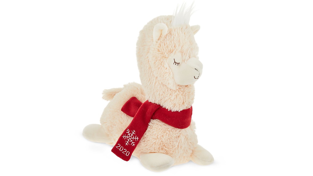 plush llama dog toy with squeaker
