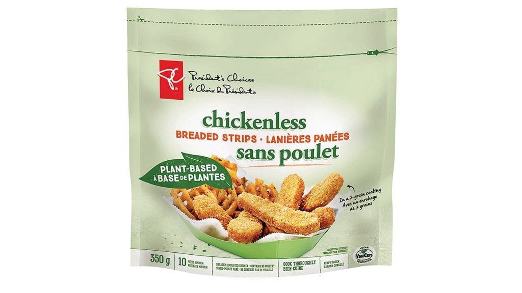 packaged plant-based chicken strips plant based meat alternatives