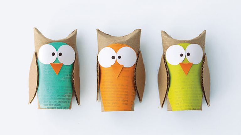 owl recycled craft
