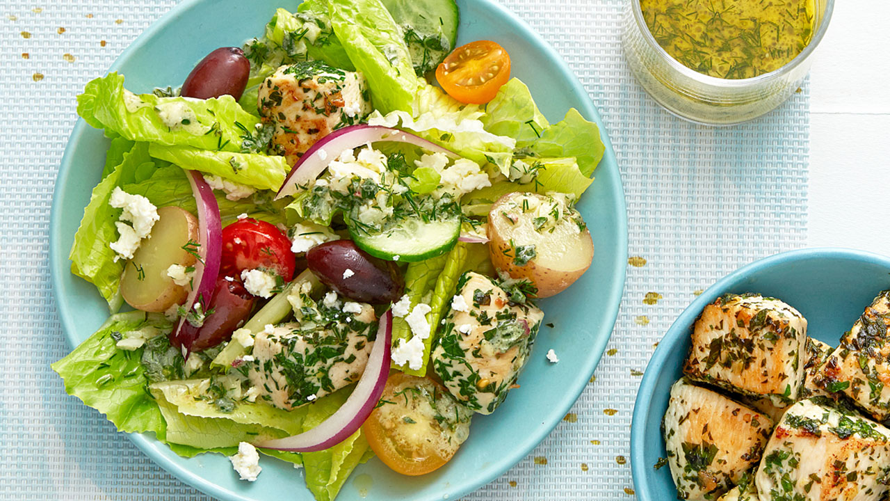 colourful Greek salad